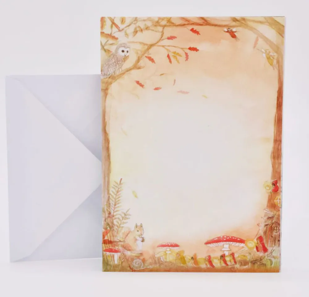 Wilded Family seasonal notepaper set - autumn|Cottontails Baby Discount
