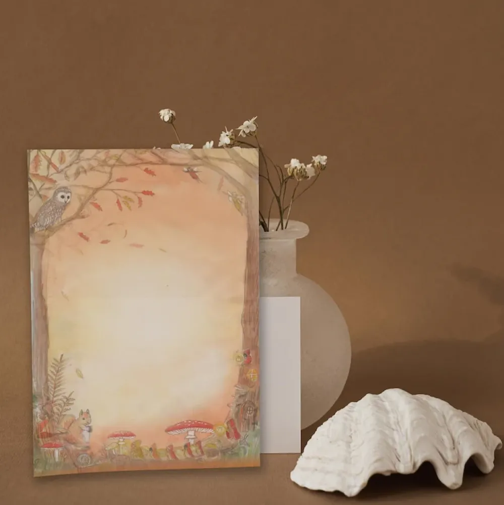 Wilded Family seasonal notepaper set - autumn|Cottontails Baby Discount