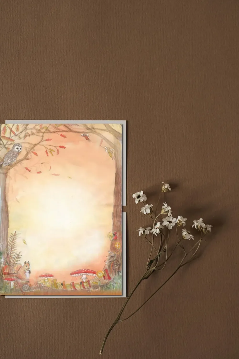 Wilded Family seasonal notepaper set - autumn|Cottontails Baby Discount