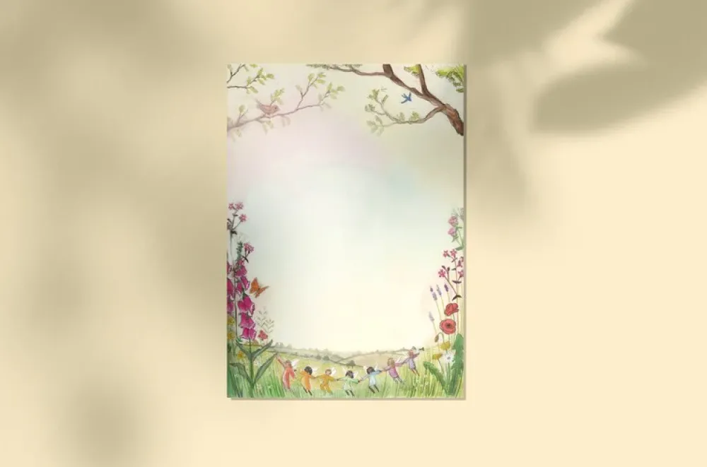 Wilded Family seasonal notepaper - spring & summer|Cottontails Baby Clearance