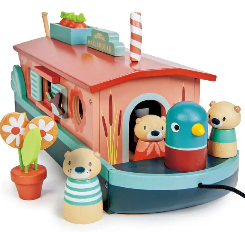 Wooden Canal Boat Otters|Cottontails Baby Best