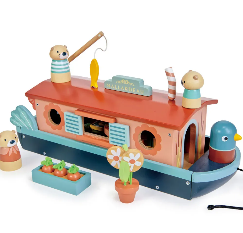 Wooden Canal Boat Otters|Cottontails Baby Best