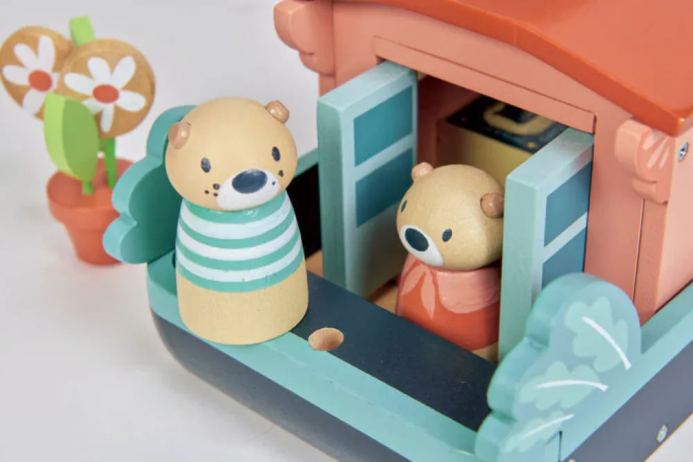 Wooden Canal Boat Otters|Cottontails Baby Best