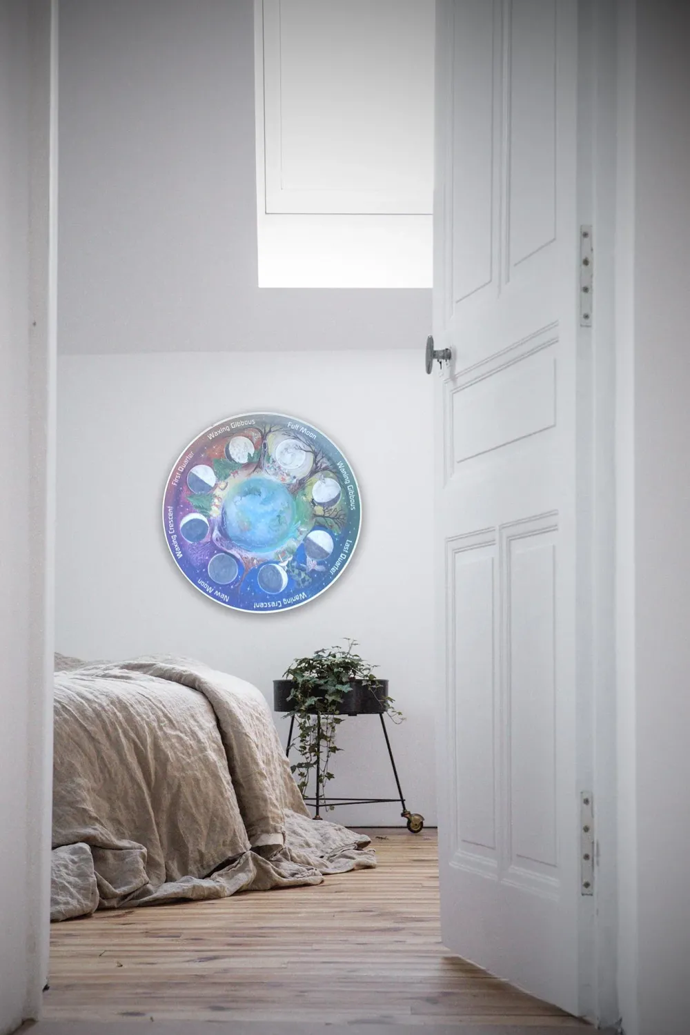 Wooden season wheel - phases of the moon|Cottontails Baby Clearance