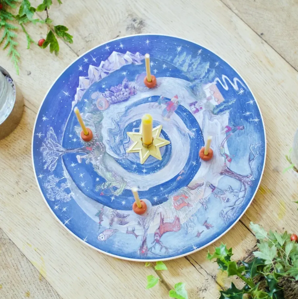 Wooden season wheel - winter / advent|Cottontails Baby Sale